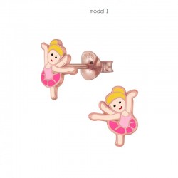 boucles d'oreils ballérine 925 argent