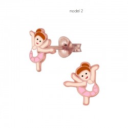 boucles d'oreils ballérine 925 argent