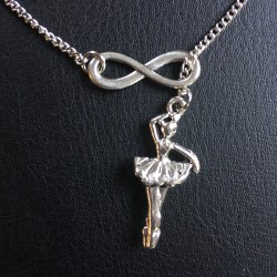 ballerina necklace silver