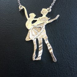 necklace with ballet...