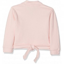 pink ballet wrap sweater Sansha ribbed