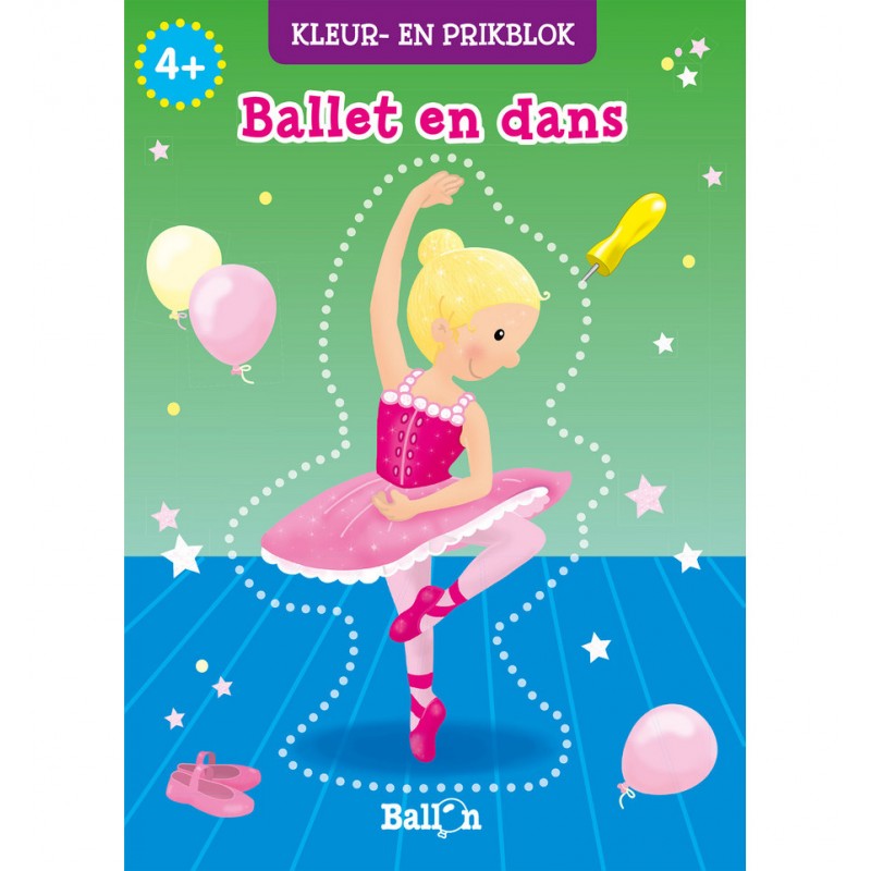prikblok kleurblok ballet educatief speelgoed ballerina geschenk cadeau danseres verjaardag fijne motoriek