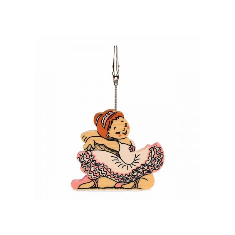 bartolucci houten ballerina foto clip houder decoratie ballet geschenk ballet cadeau