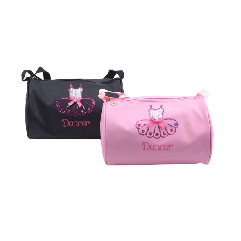 ballet bag with sequin tutu pink or black ballet gift idea