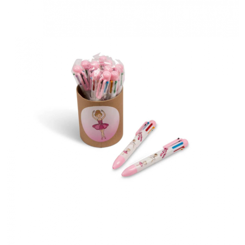 stylo multicouleurs ballerine