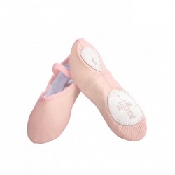pink ballet shoe split sole leather Sansha star split 15