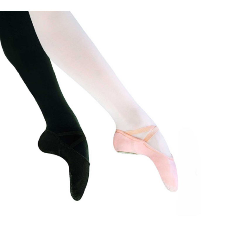 Canvas ballet shoe split sole kh martin black pink