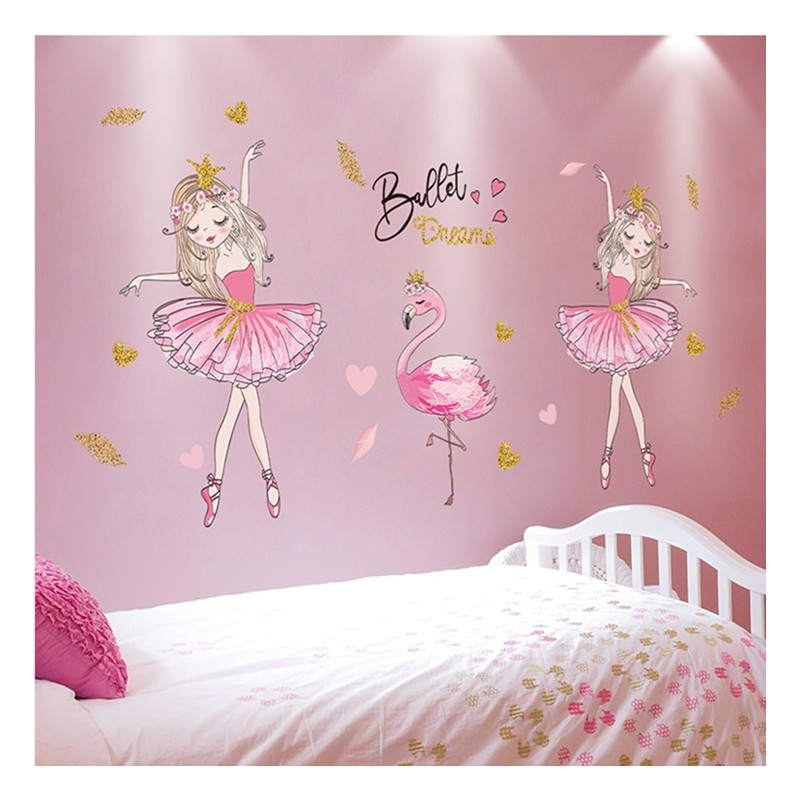 Betrokken Ontevreden Rook ballerina decoratie sticker muur of meubelen