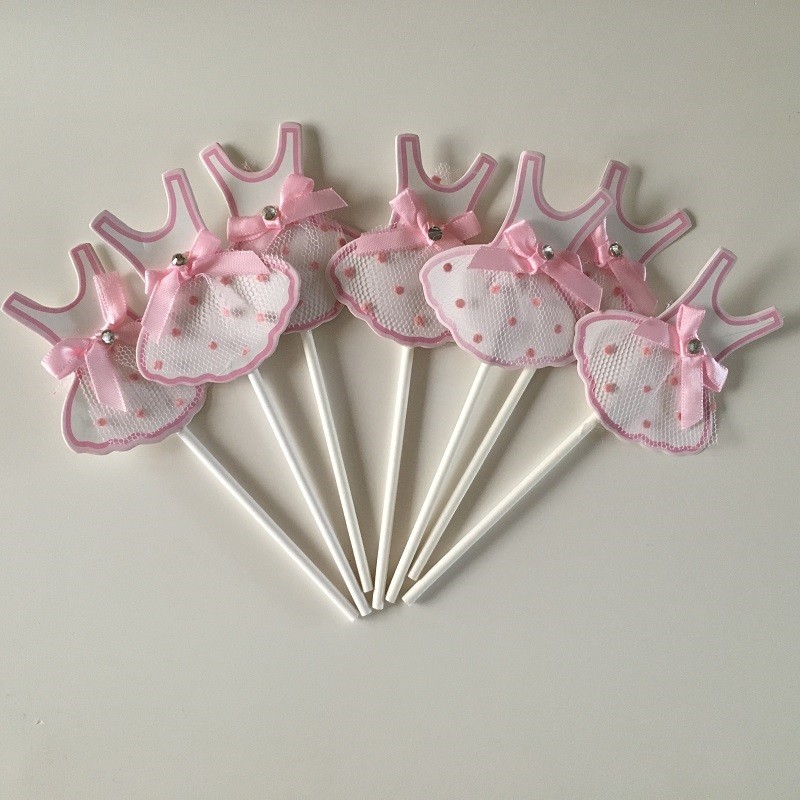 ballerina tutu cupcake topper birthday cake decoration ballet dancer