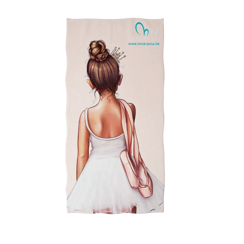 ballerina handdoek strandlaken balletgeschenk ballet cadeau geschenk