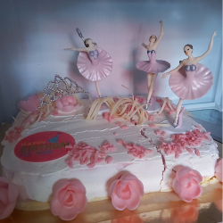 décoration gâteau ballerine