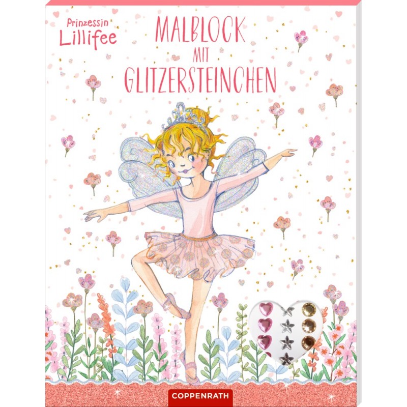 Prinzessin Lillifee: Malblock mit Glitzersteinchen