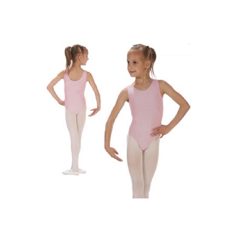 Ballett-Trikot ohne Arm fur Kinder rosa