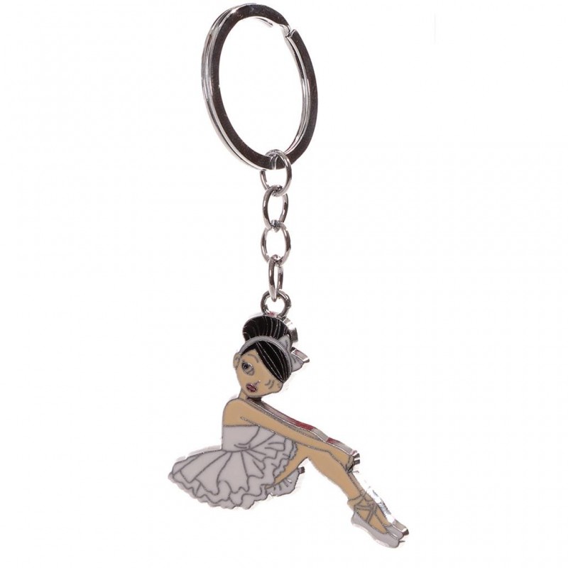 key chain sitting ballerina