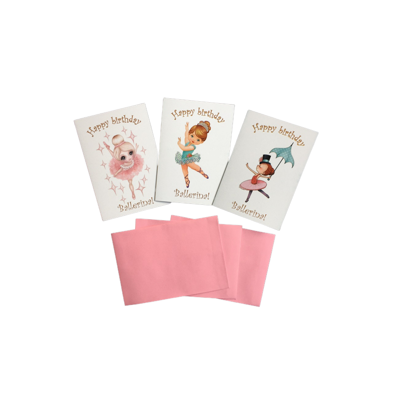 carte d'anniversaire ballerine