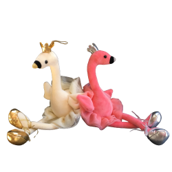 ballerina zwaan flamingo knuffel