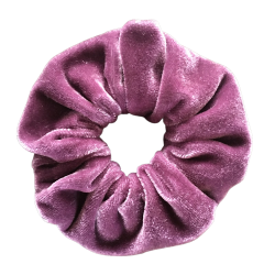 scrunchie in lilac velvet