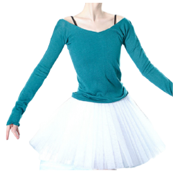 ballet sweater turquoise