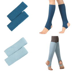 ballet knitted leg warmer teal or pale blue ballet gift idea
