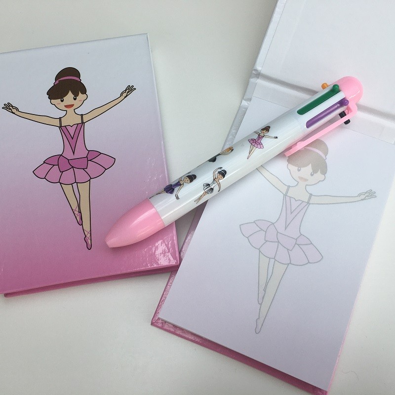 ballerina notebook hardcover ballet gift idea