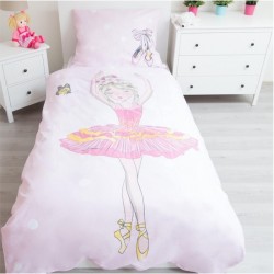 double sided ballerina bed cover duvet cover pillow case bedding ballet dancer