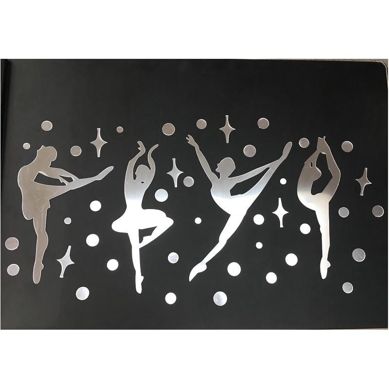 ballerina muursticker spiegels ballet cadeau ballet geschenk idee ballerina