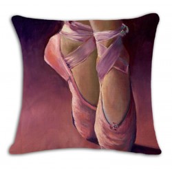 ballet kussen pointes fuchsia decoratie ballet cadeau balletgeschenk