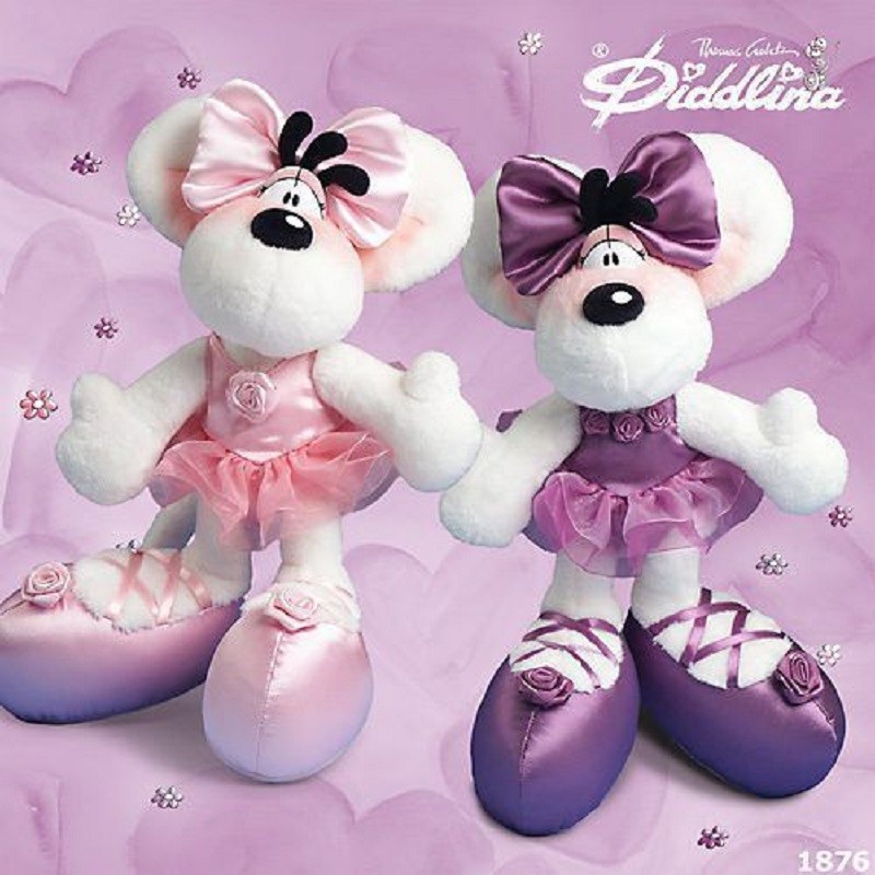 diddlina ballerina rose paarse ballet muis ballet geschenk ballet cadeau idee danseres