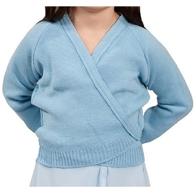 Blaue ballett wickeljacke für kinder