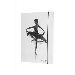 ballerina papiermappe A4 schwarz und weiß