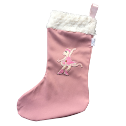 pink ballerina Christmas stocking