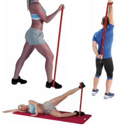 Stretchgummi mit Schlaufen für Ballett, Tanz, Fitness