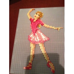 PapoeaNieuwGuinea Knorretje zweep ministeck ballerina 4 in 1 pixel puzzle
