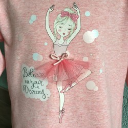 Pink ballerina sleeping dress for kids