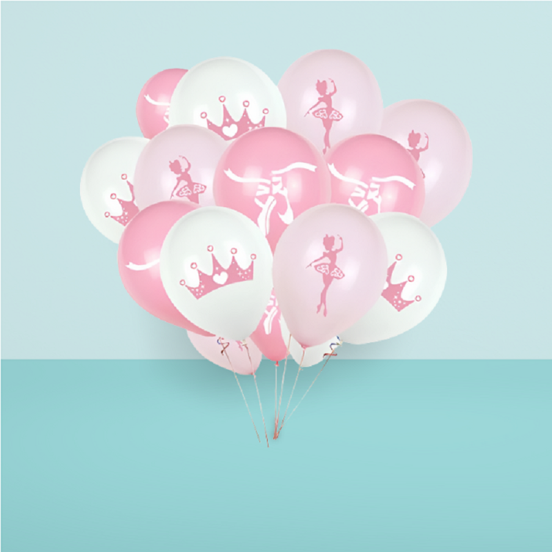 pink ballerina balloons ballet birthday decoration