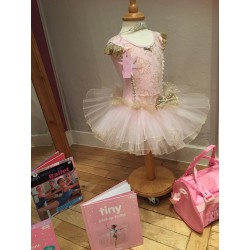 ballerina tutu rosa und gold mädchen