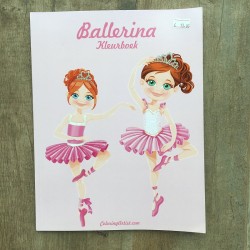 Ballerina coloring book for kids ballet gift idea