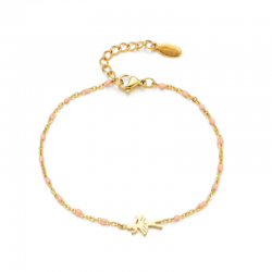 ballerina armband met gouden pendel ballet kado idee verjaardag