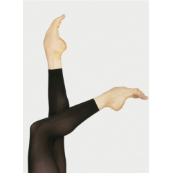 zwarte ballet nylonkous zonder voet