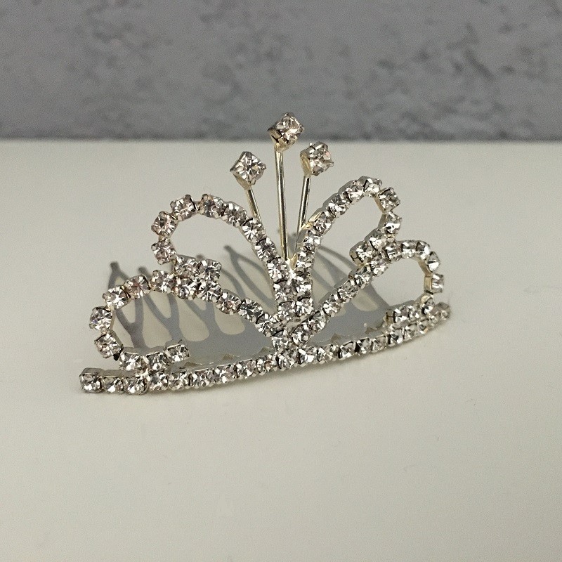 mini tiara crown silver princess ballerina ballet bride