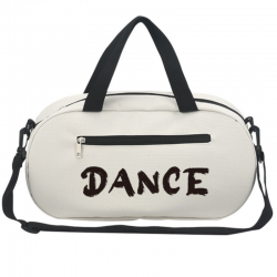 black and white dance bag