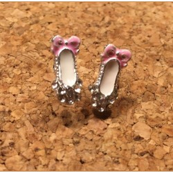 ballet shoe stud earrings