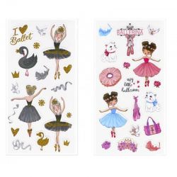 ballerina stickers ballet geschenk idee knutselen