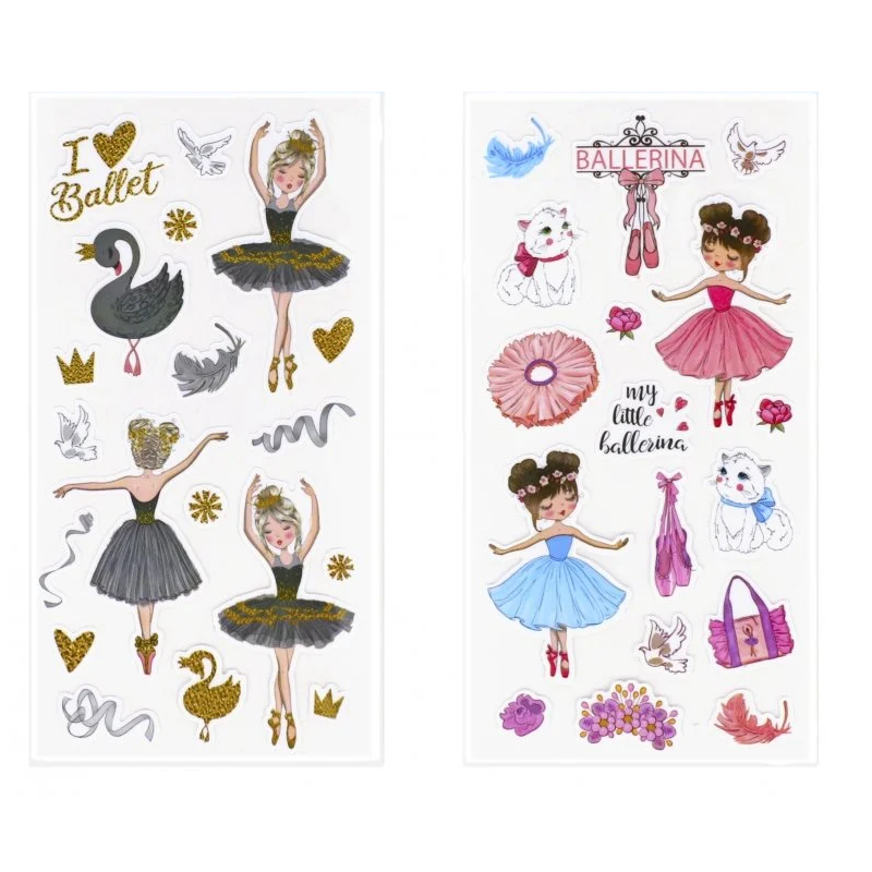 Ballerina sticker set of 2