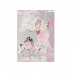 ballerina Mappe mit Gummiband Einhorn