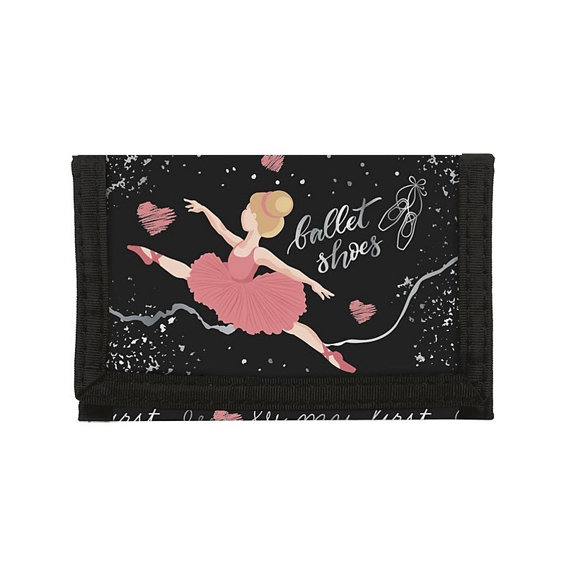 Geldbörse ballerina schwarz - rosa