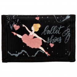 ballerina wallet black and pink ballet gift idea girl