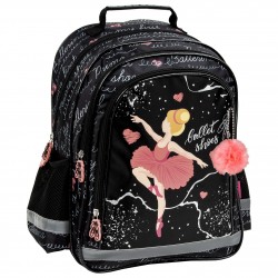 black and pink ballerina schoolbag ballet gift idea