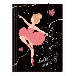 black ballerina file with rubber band