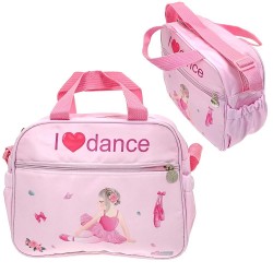 pink ballerina shoulderbag set for children pocket mirror make-up bag